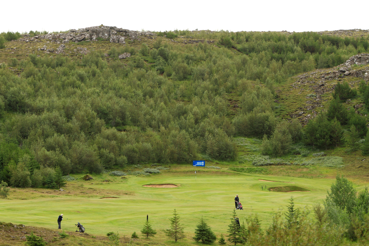 Frá 7. braut í Grafarholti, sem er ein af uppáhaldsholum Garðars. Mynd-Golfmyndir.is