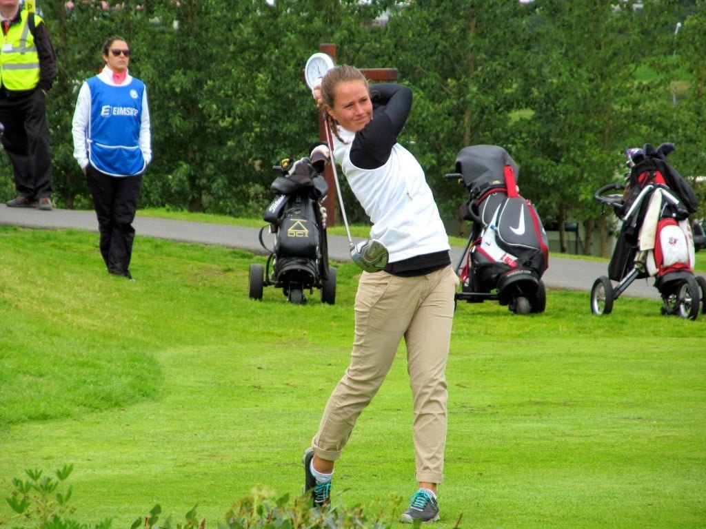 Guðrún Brá Björgvinsdóttir á Íslandsmótinu 2014 í GKG.