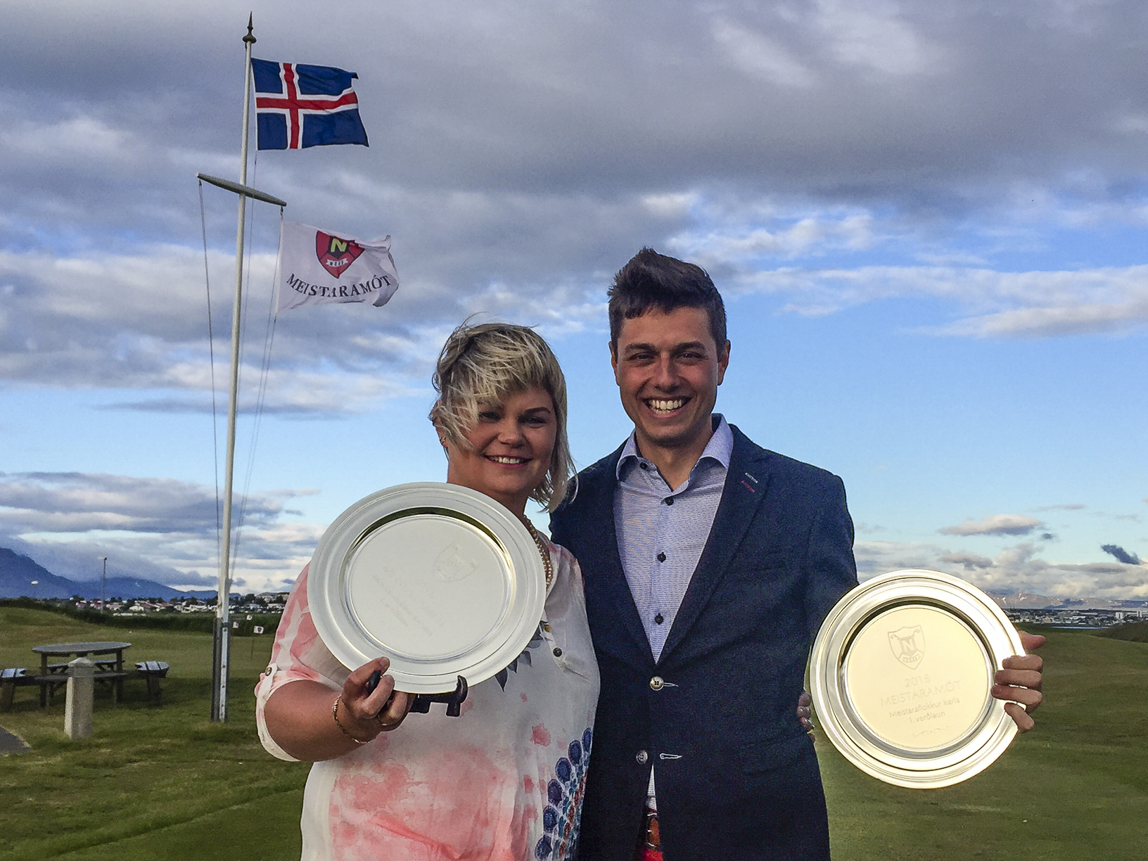 Karlotta Einarsdóttir og Oddur Óli Einarsson klúbbmeistarar NK 2016.