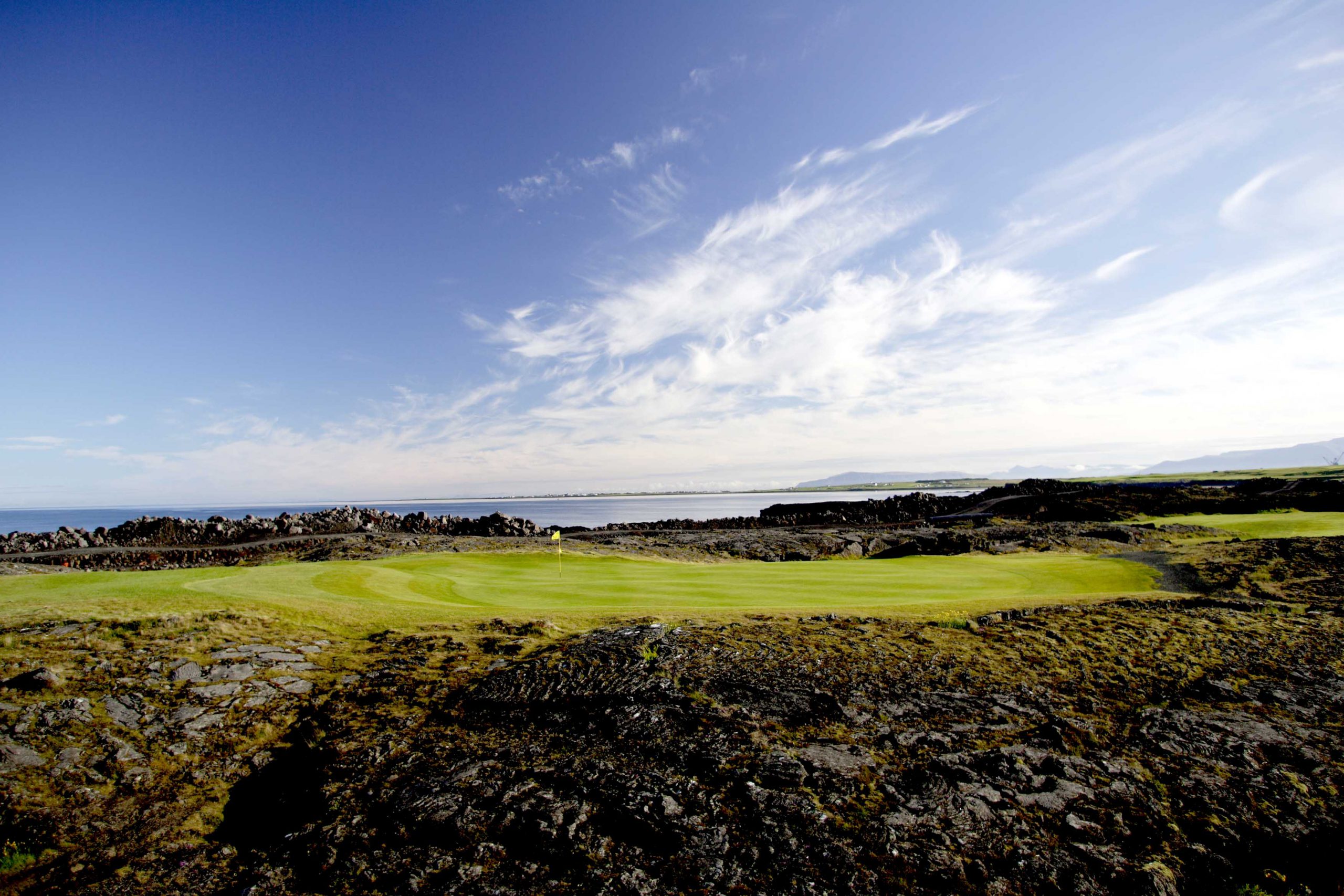 Frá Hvaleyrarvelli hjá Golfklúbbnum Keili.