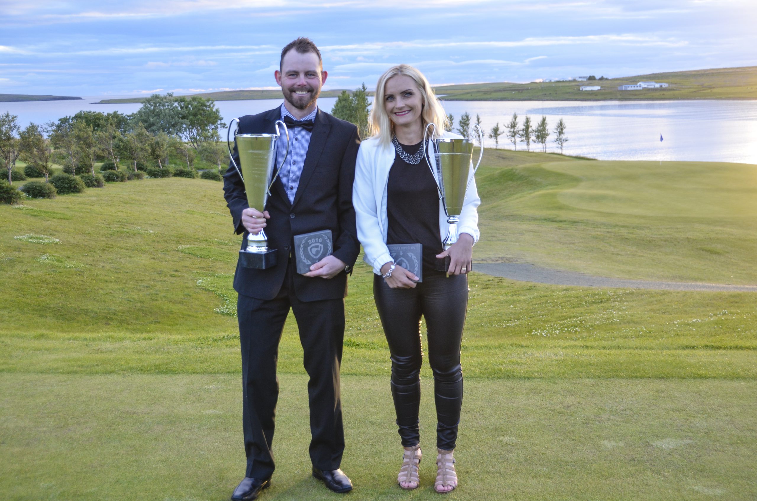 Kristján Þór Einarsson og Nína Björk Geirsdóttir klúbbmeistarar GM 2016.