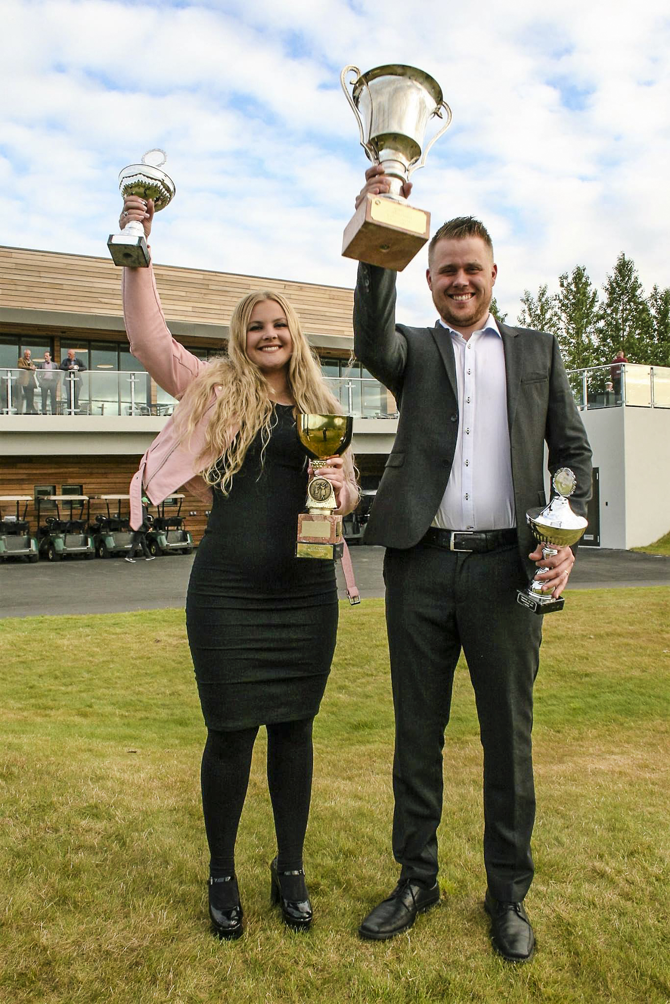 Særós Eva Óskarsdóttir og Alfreð Brynjar Kristinsson klúbbmeistarar GKG.