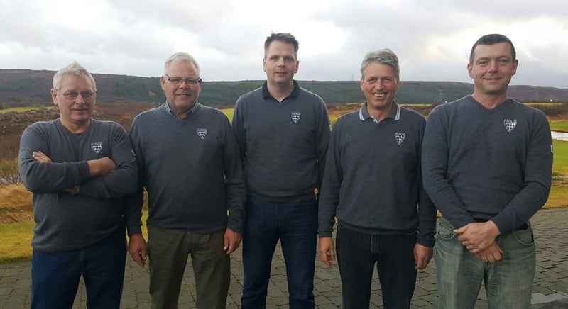 Vallarstarfsmenn GO ásamt Þorvaldi framkvæmdastjóra klúbbsins.